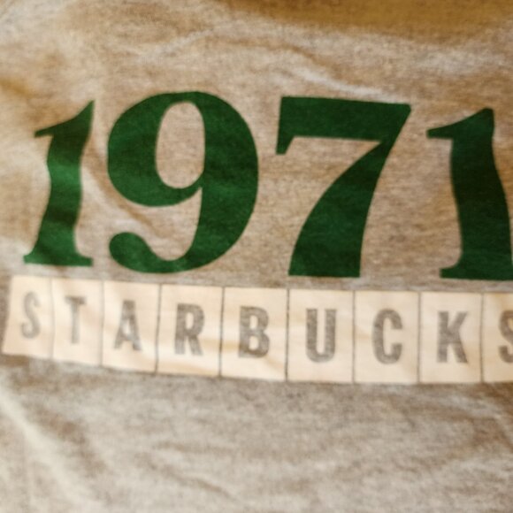 Starbucks 50th Anniversary Gray Logo T-Shirt Size Large Employee Promo - Picture 3 of 6